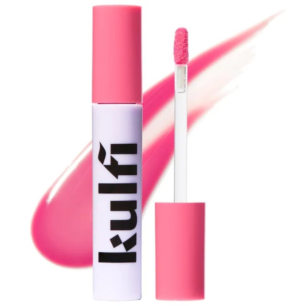 NIB Kulfi Lassi Lips Staining Long-Lasting Moisturizing Lip Oil Guava/Peony Pink
